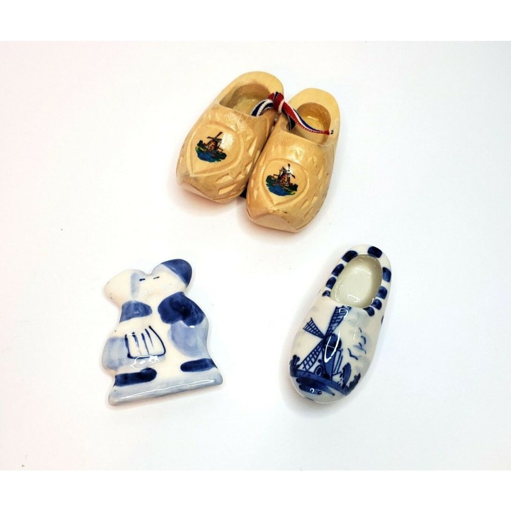 Dutch Theme Vintage Refrigerator Magnets Set of 3